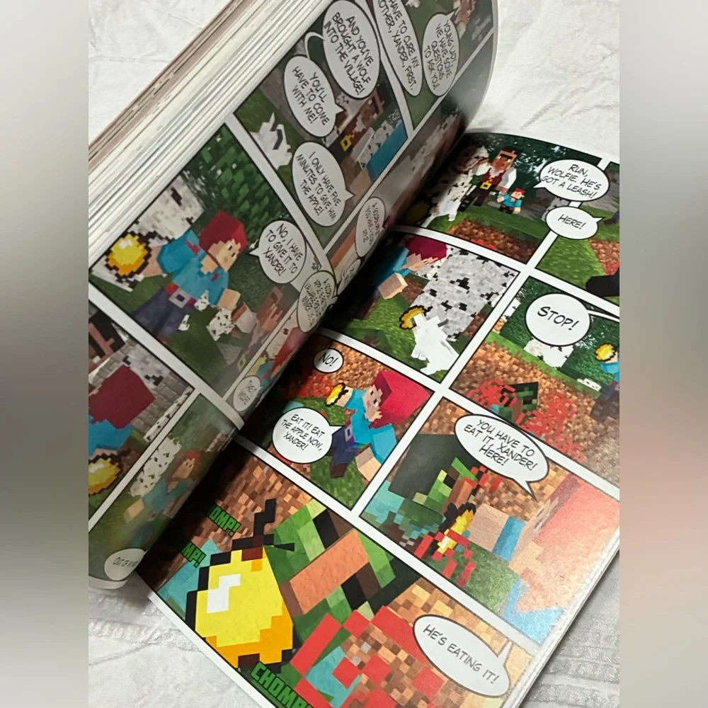 Minecraft Books- Comic Book & Handbook